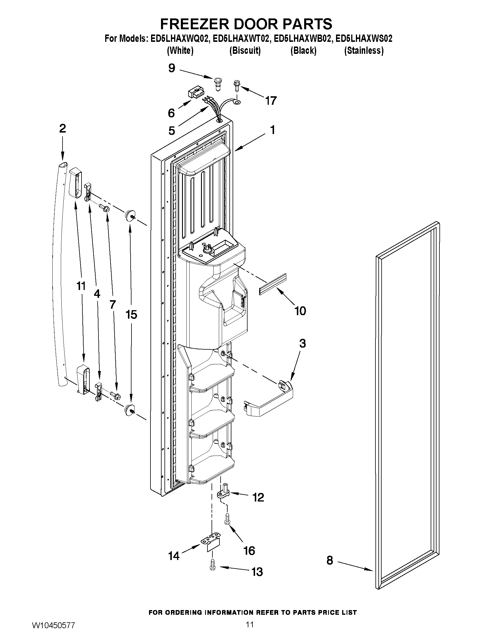 07 - FREEZER DOOR PARTS
