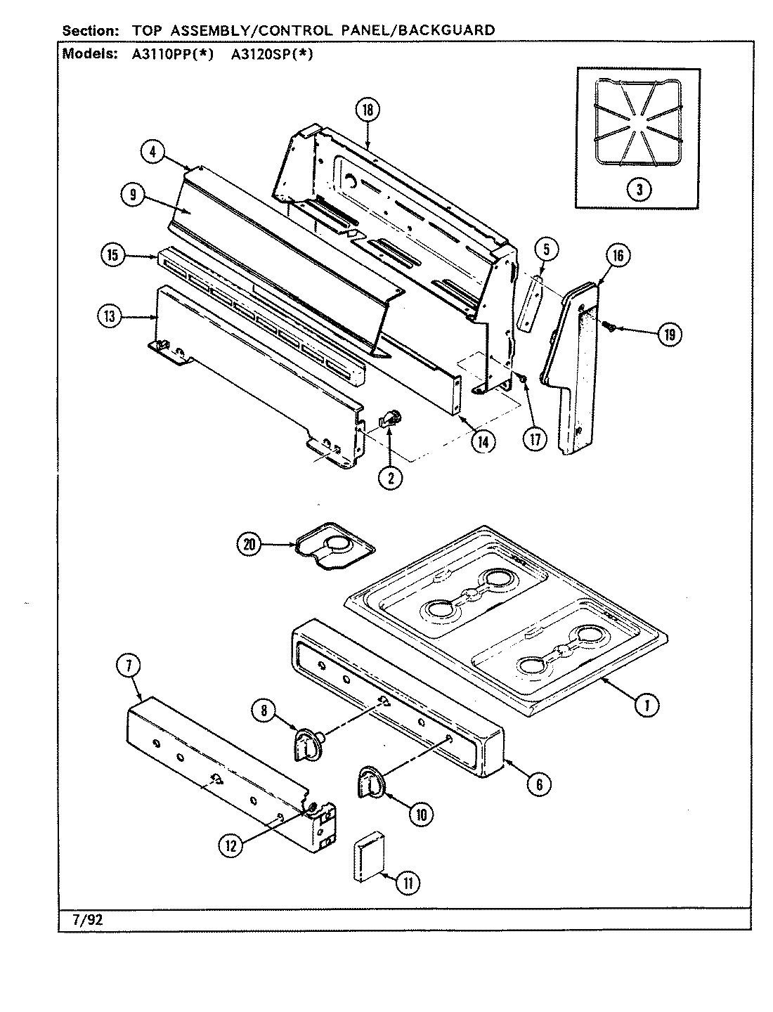 04 - TOP ASSY./CONTROL PANEL