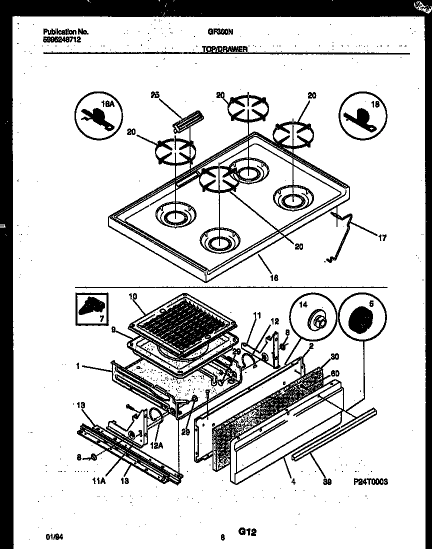05 - COOKTOP AND BROILER DRAWER PARTS