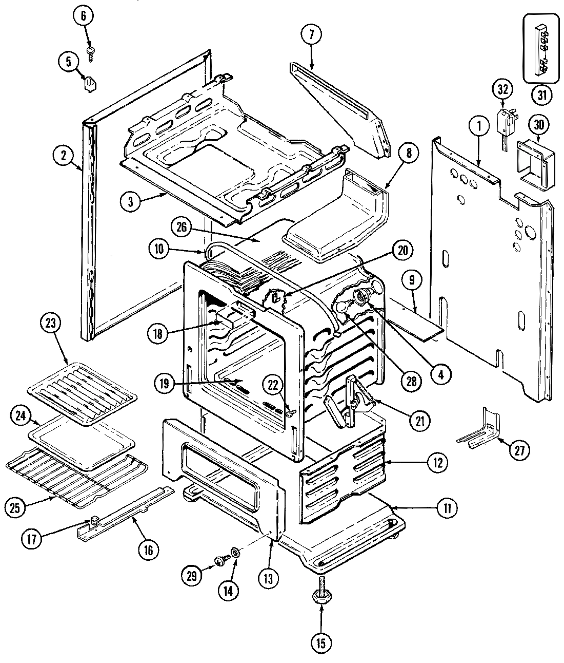 01 - BODY/OVEN