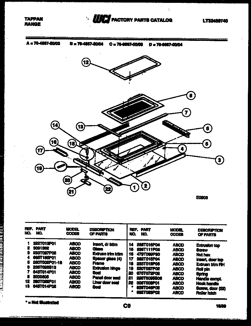12 - TOP DOOR PARTS