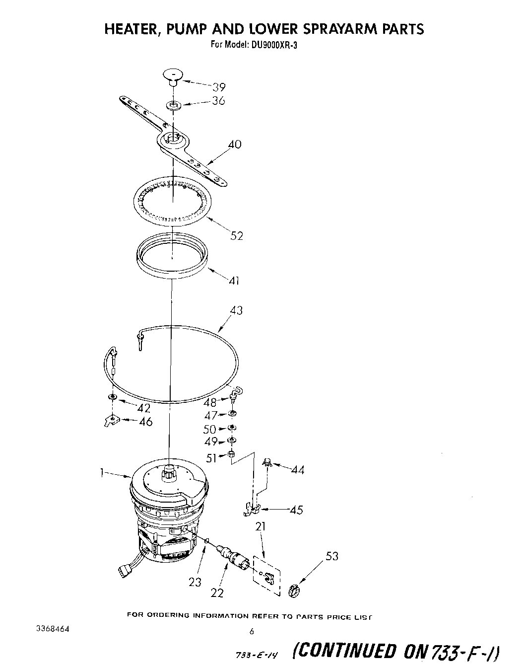 04 - HEATER, PUMP AND LOWER SPRAY ARM