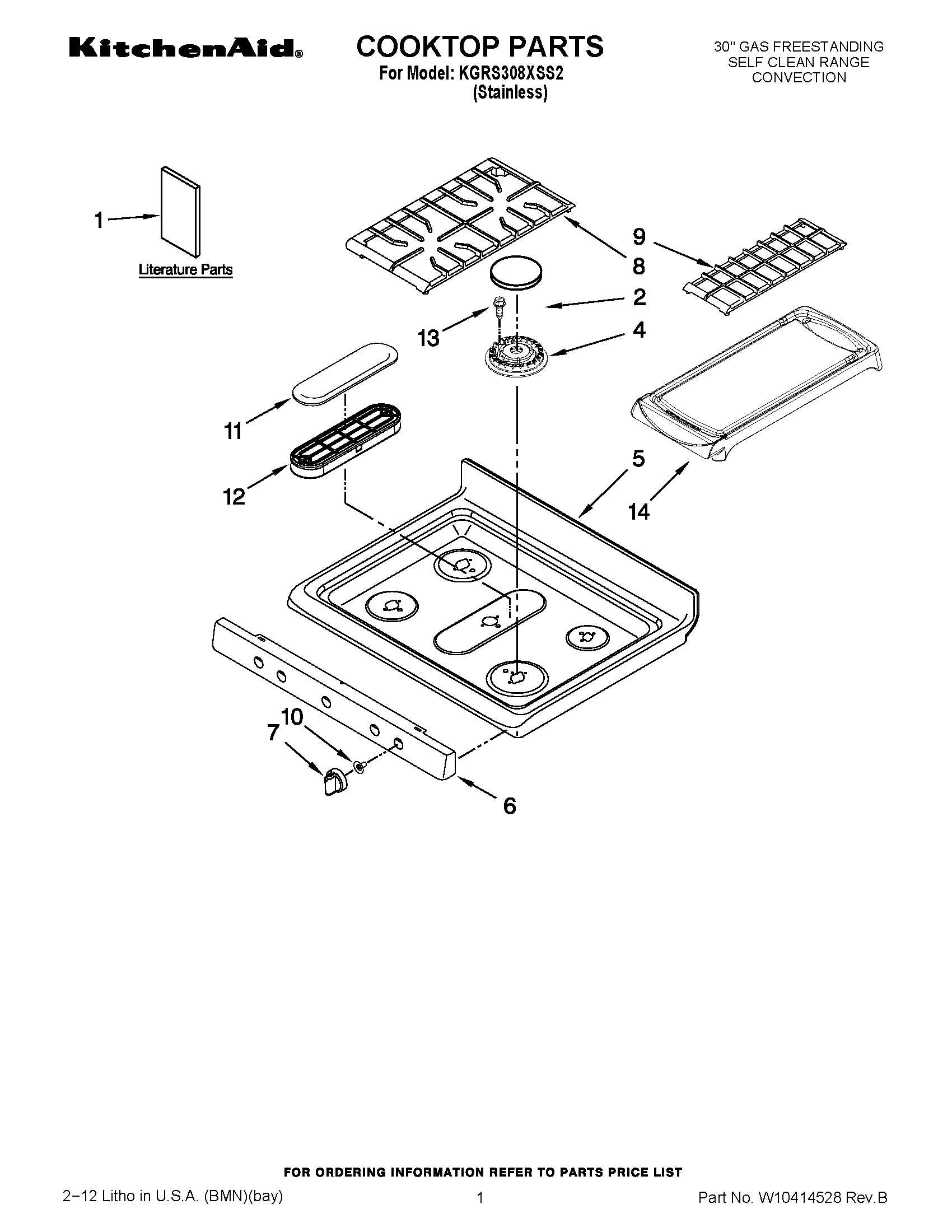 01 - COOKTOP PARTS