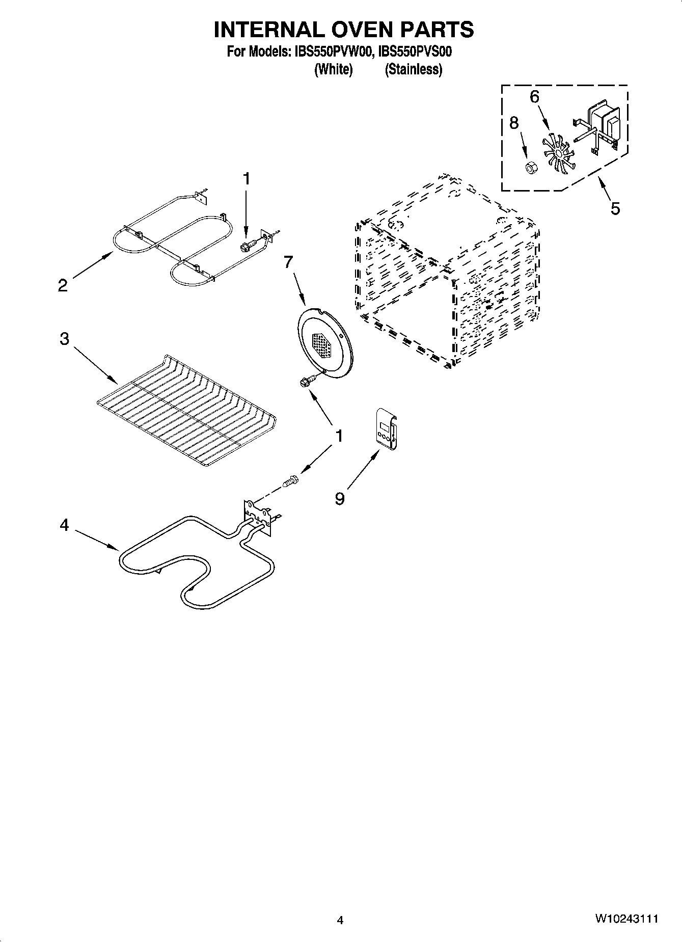 03 - INTERNAL OVEN PARTS
