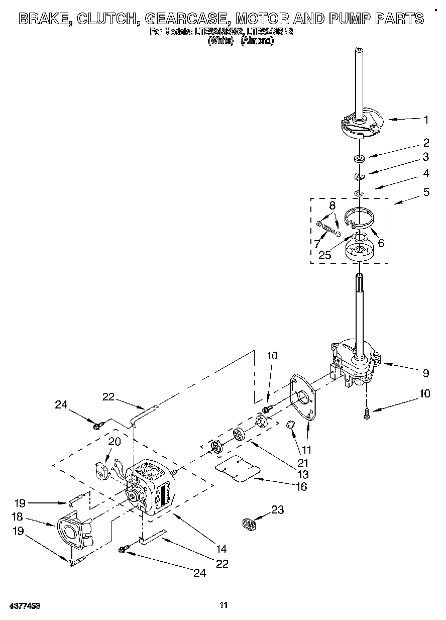 08 - BRAKE, CLUTCH, GEARCASE, MOTOR AND PUMP