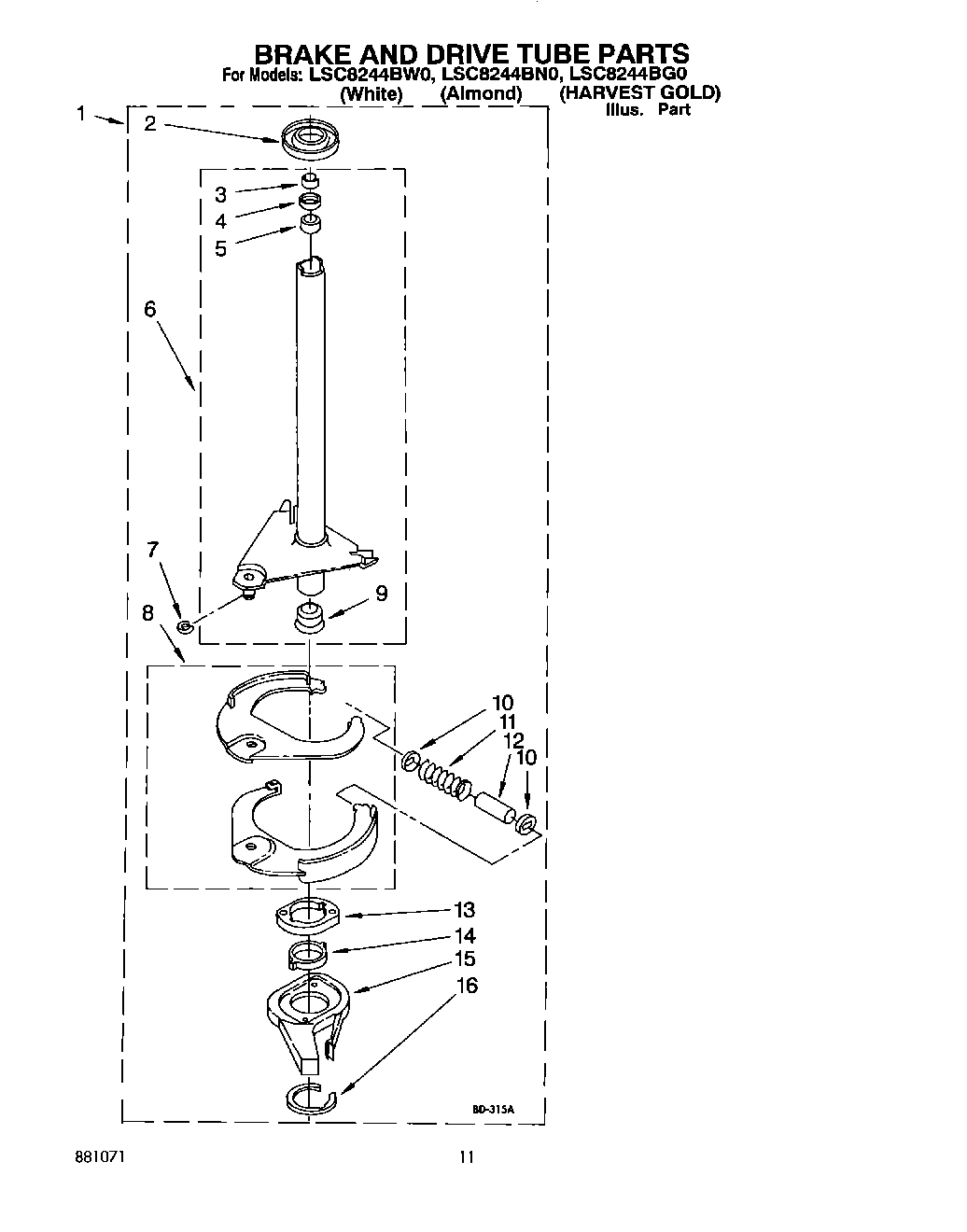 09 - BRAKE AND DRIVE TUBE