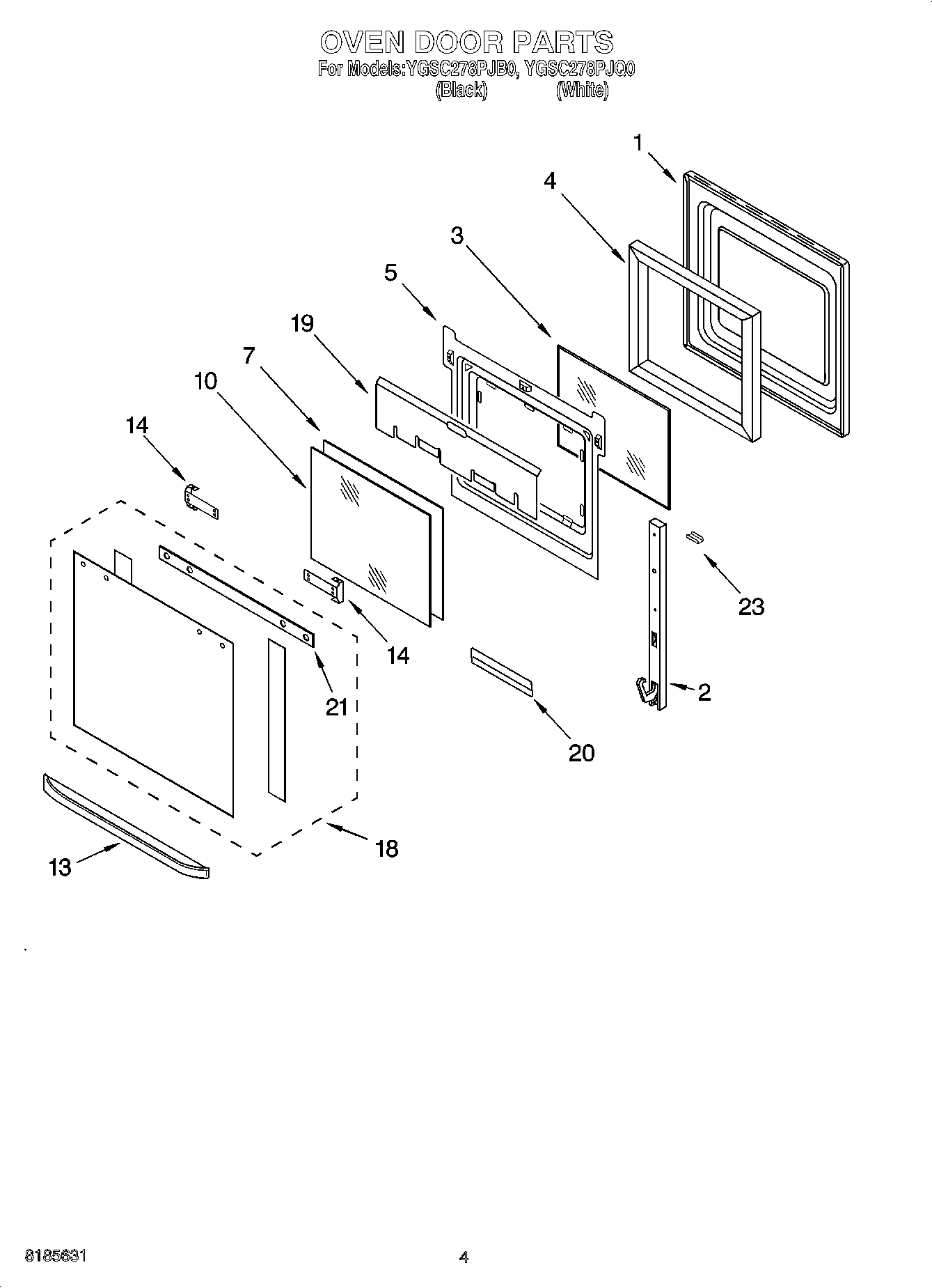03 - OVEN DOOR PARTS