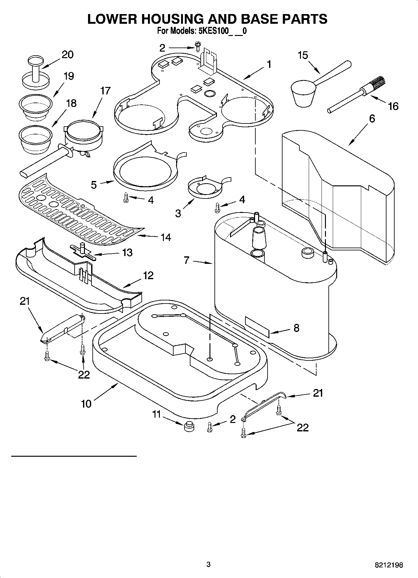 02 - LOWER HOUSING AND BASE PARTS