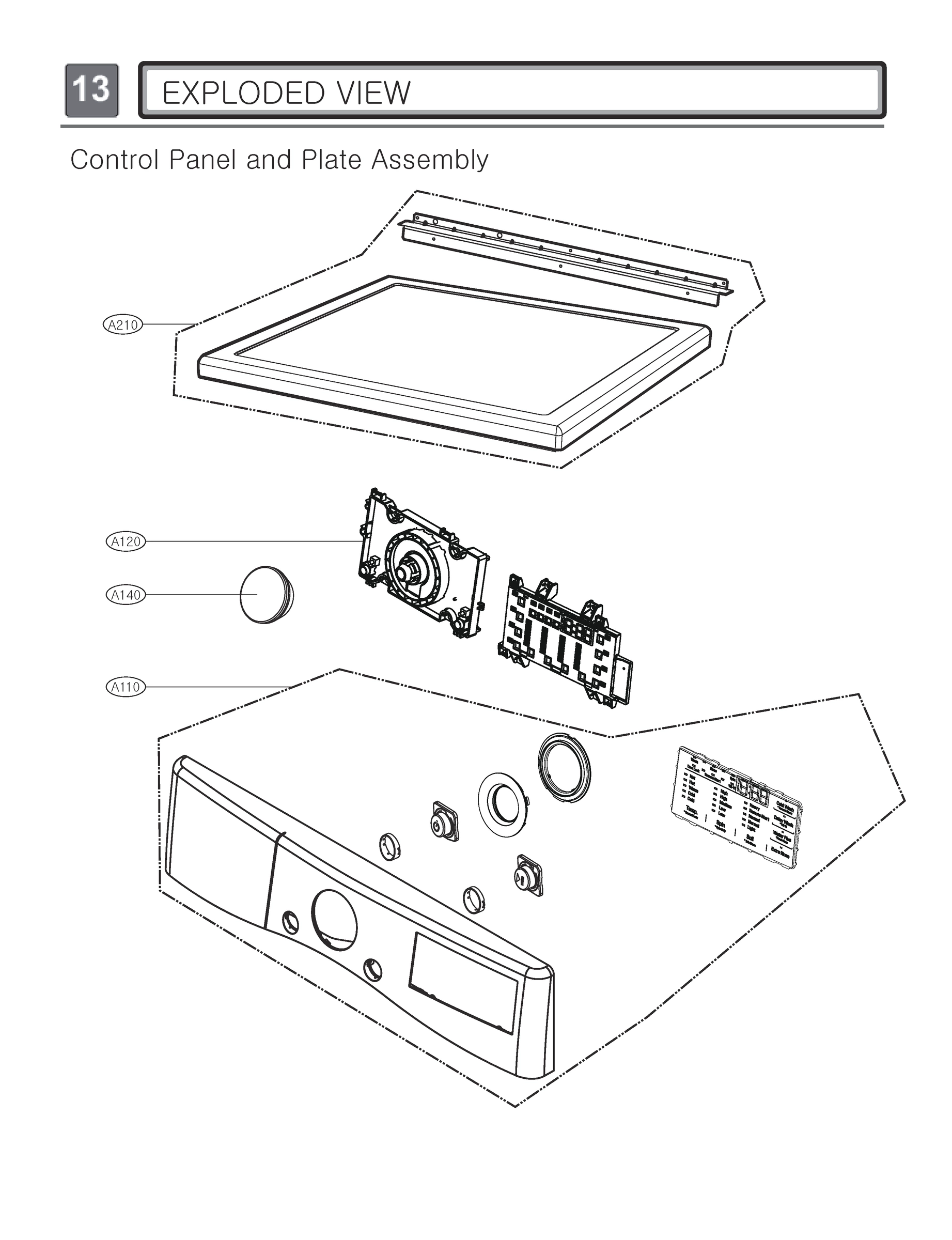 CONTROL PANEL AND PLATE ASSEMBLY