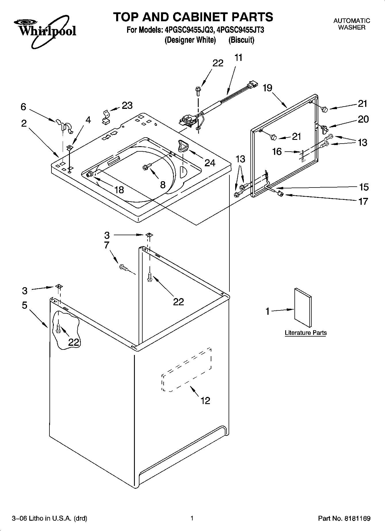 01 - TOP AND CABINET PARTS