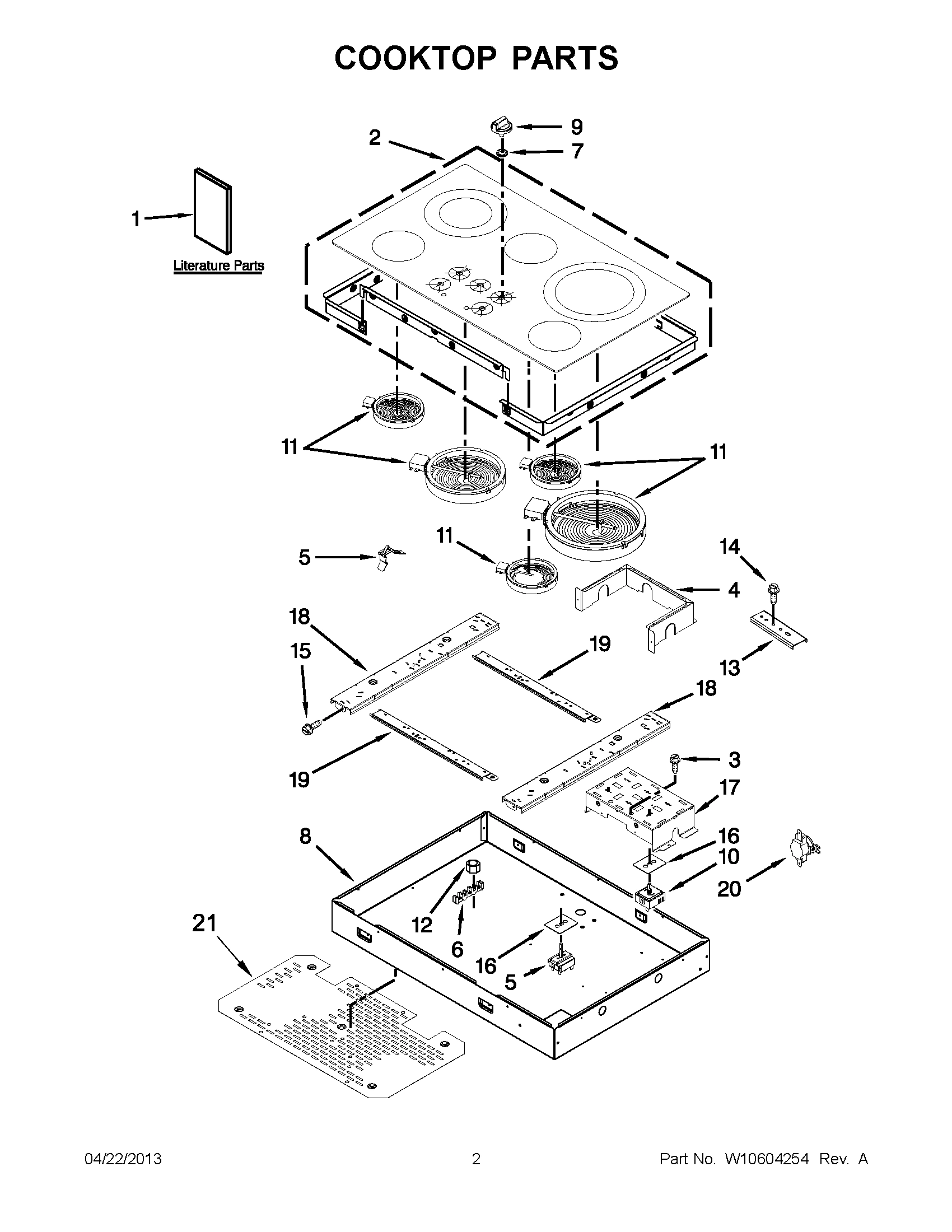 01 - COOKTOP PARTS