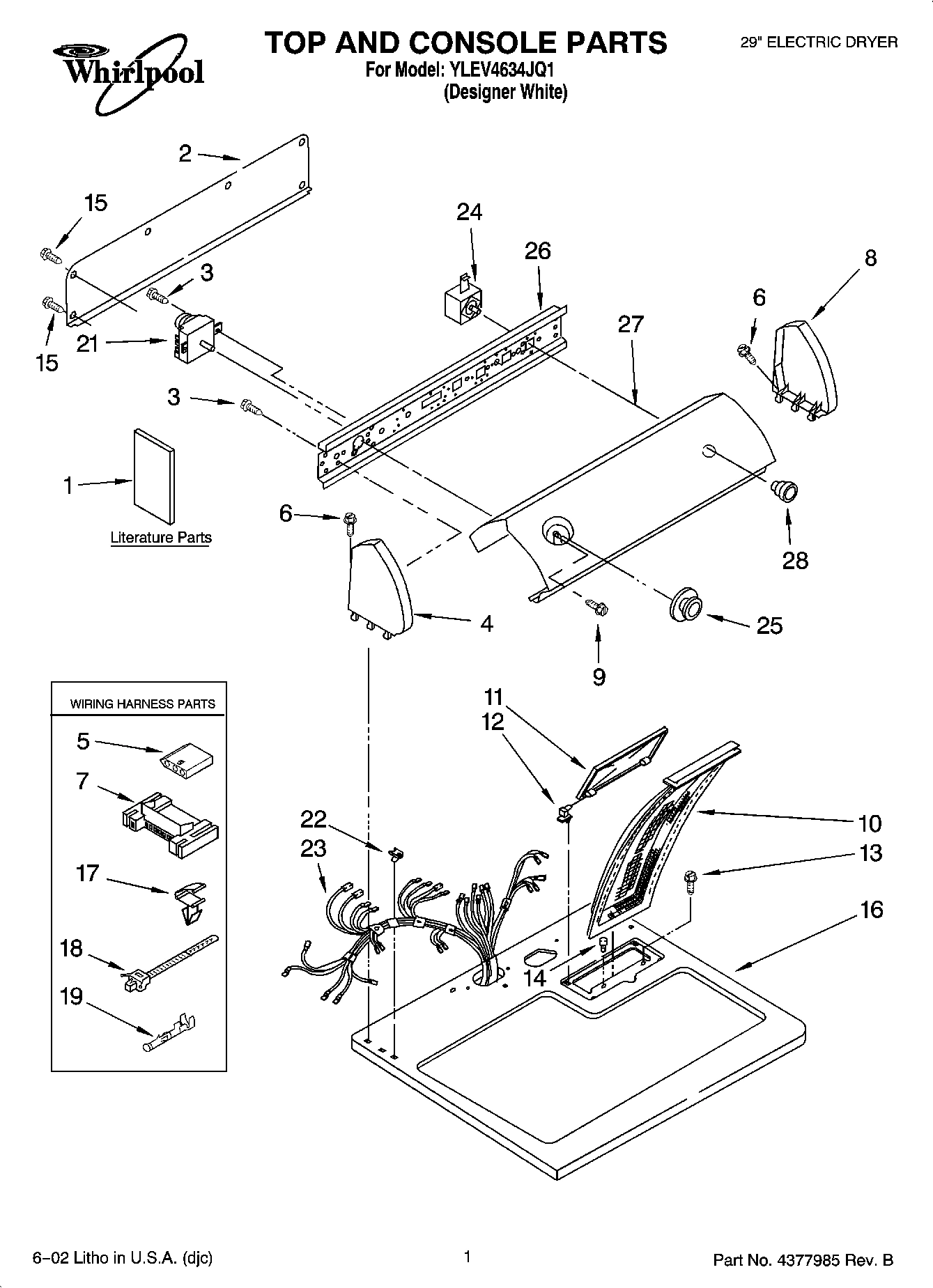 01 - TOP AND CONSOLE PARTS