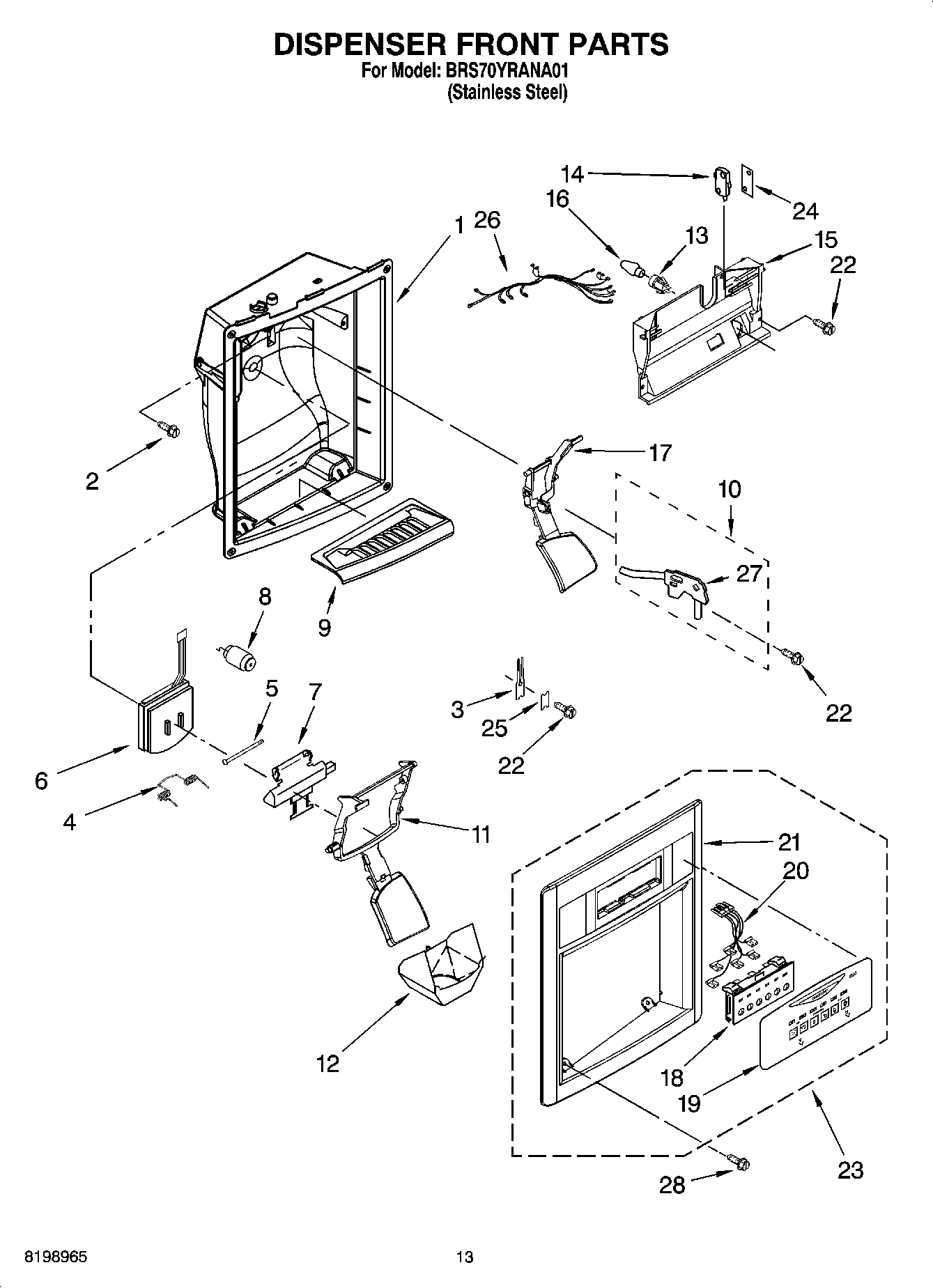 08 - DISPENSER FRONT PARTS