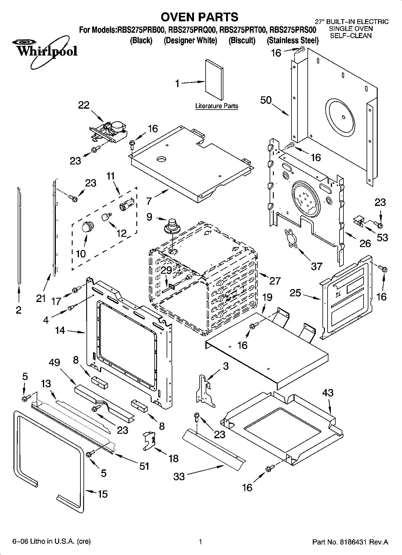 01 - OVEN PARTS