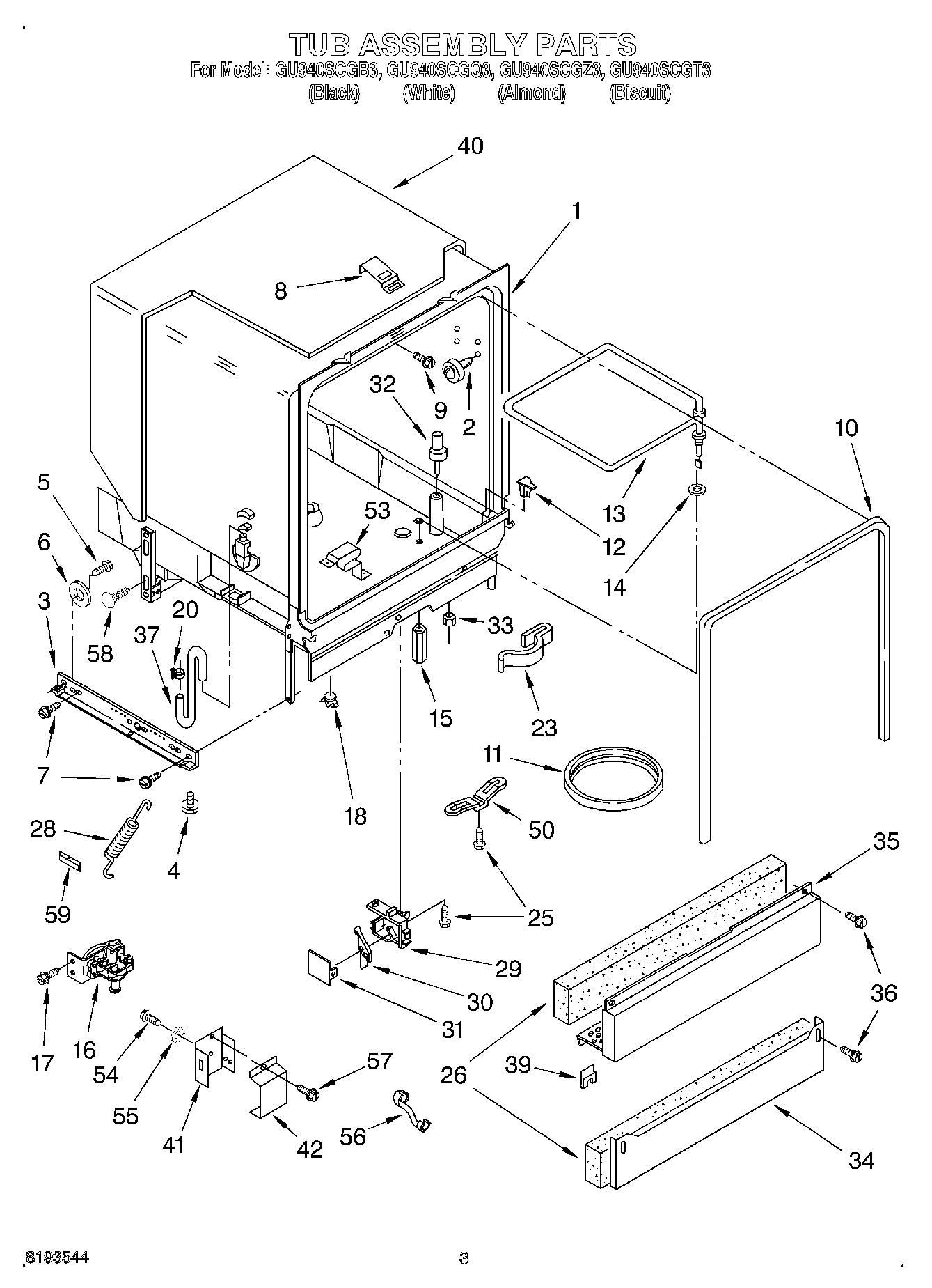 03 - TUB ASSEMBLY