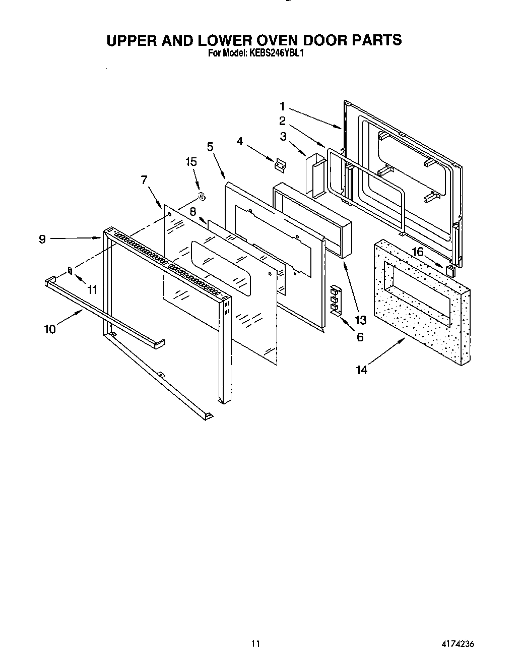 07 - UPPER AND LOWER OVEN DOOR
