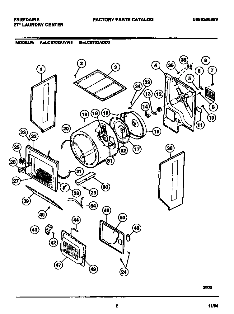 02 - DRYER - CABINET, DRUM, HEATER