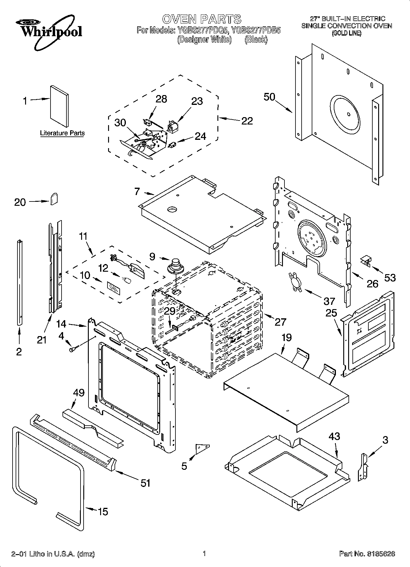 01 - OVEN PARTS