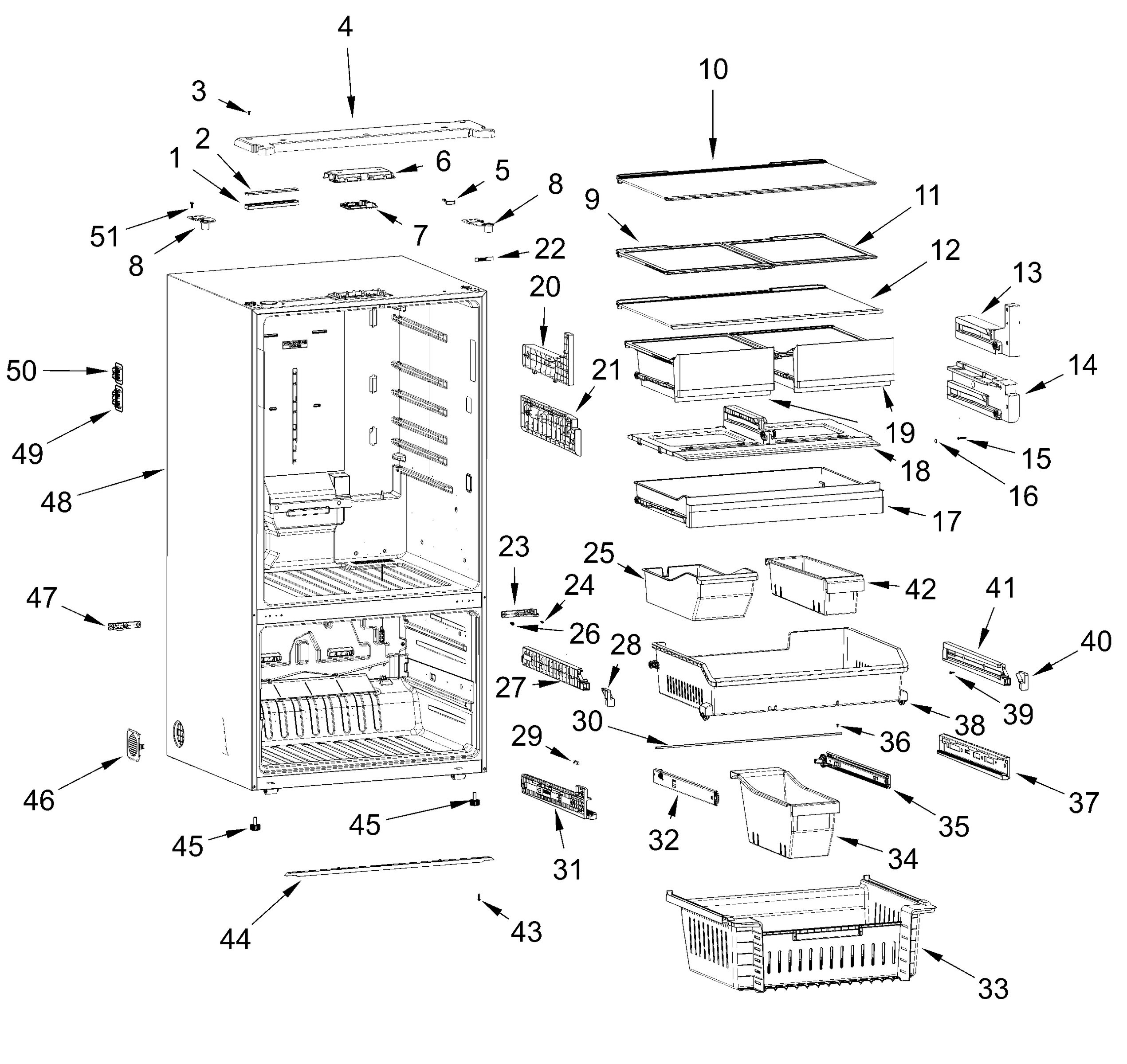 CABINET AND SHELF PARTS