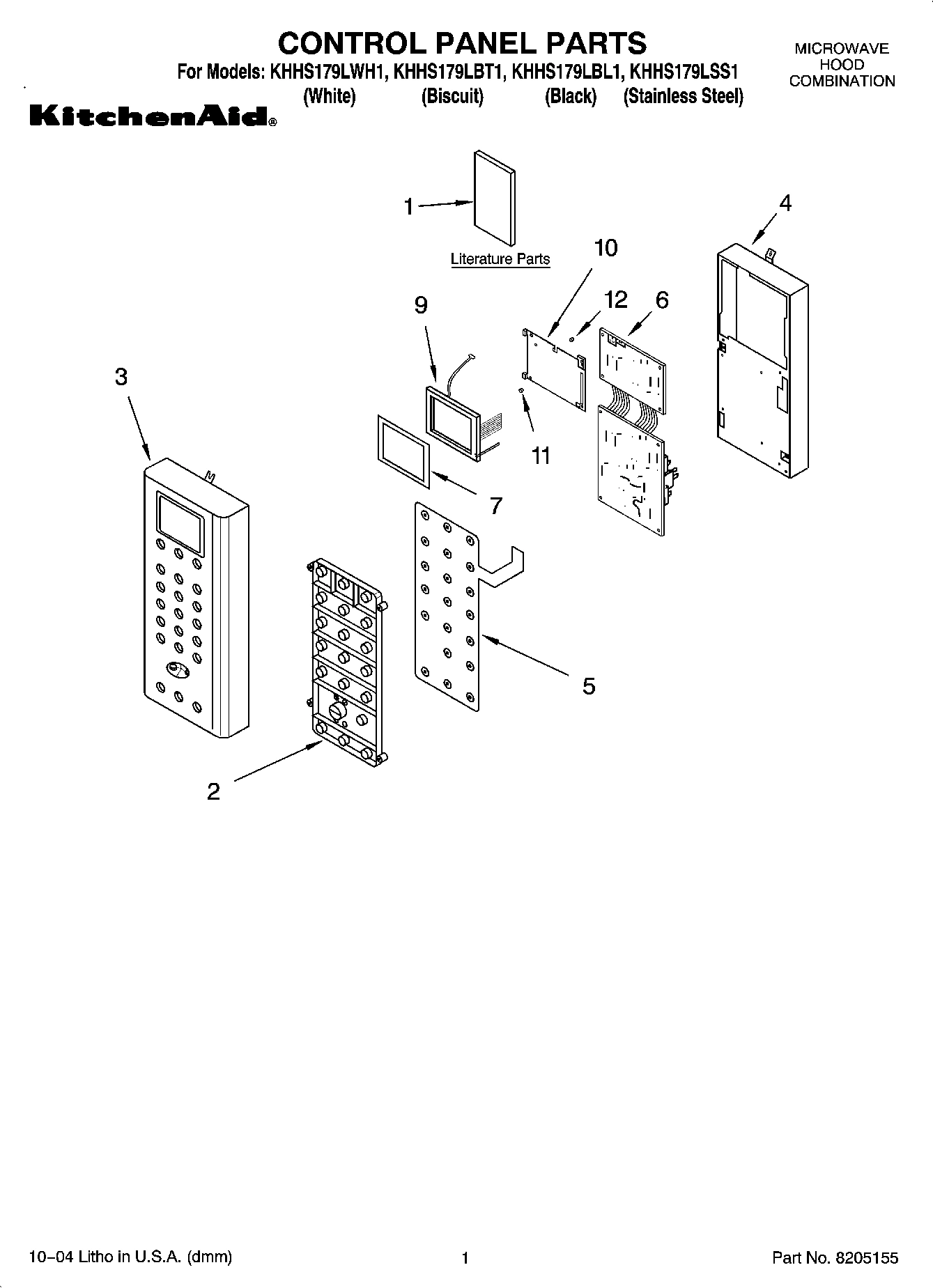 01 - CONTROL PANEL PARTS