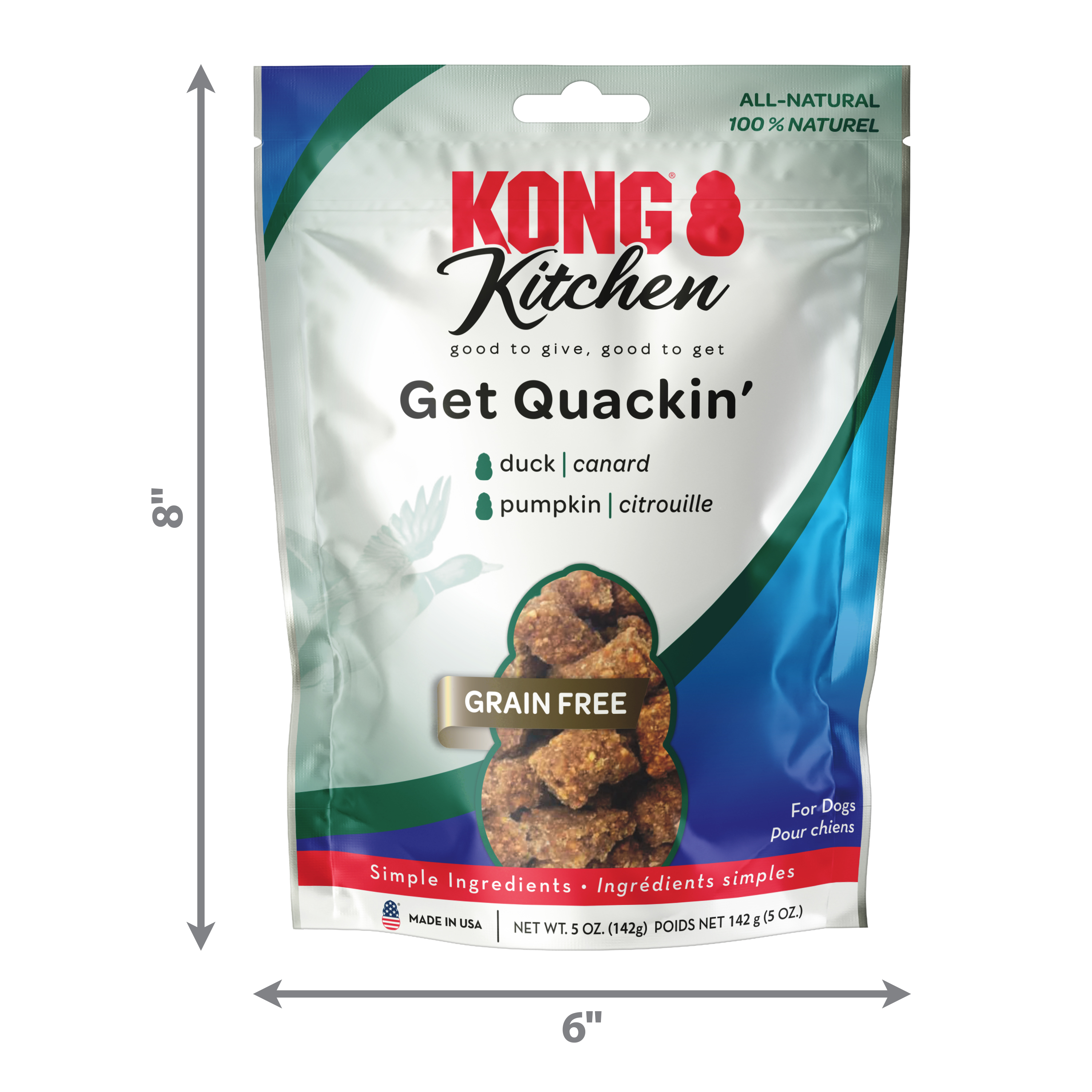 KONG Kitchen Grain Free Get Quackin' onpack product image