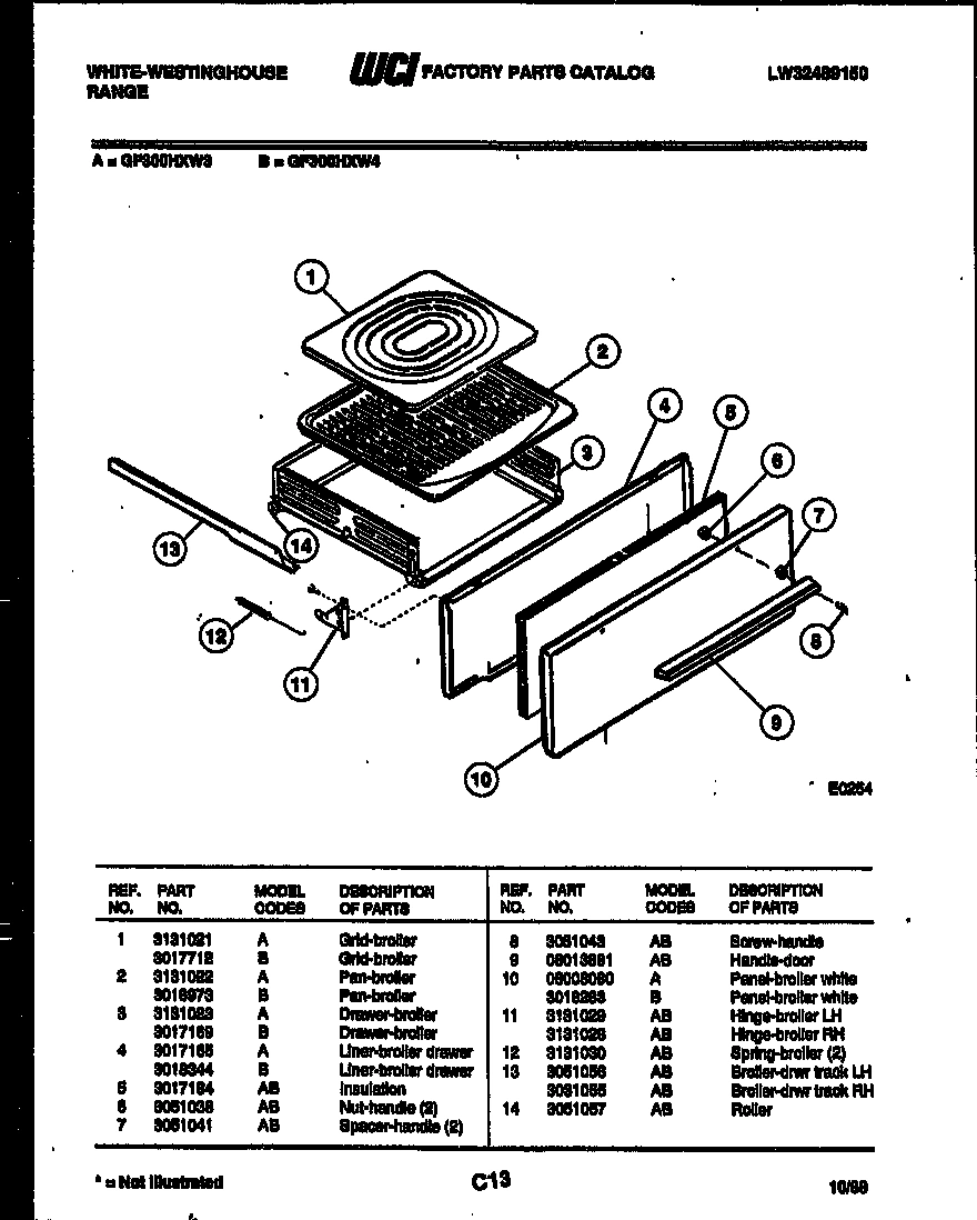 06 - BROILER DRAWER PARTS