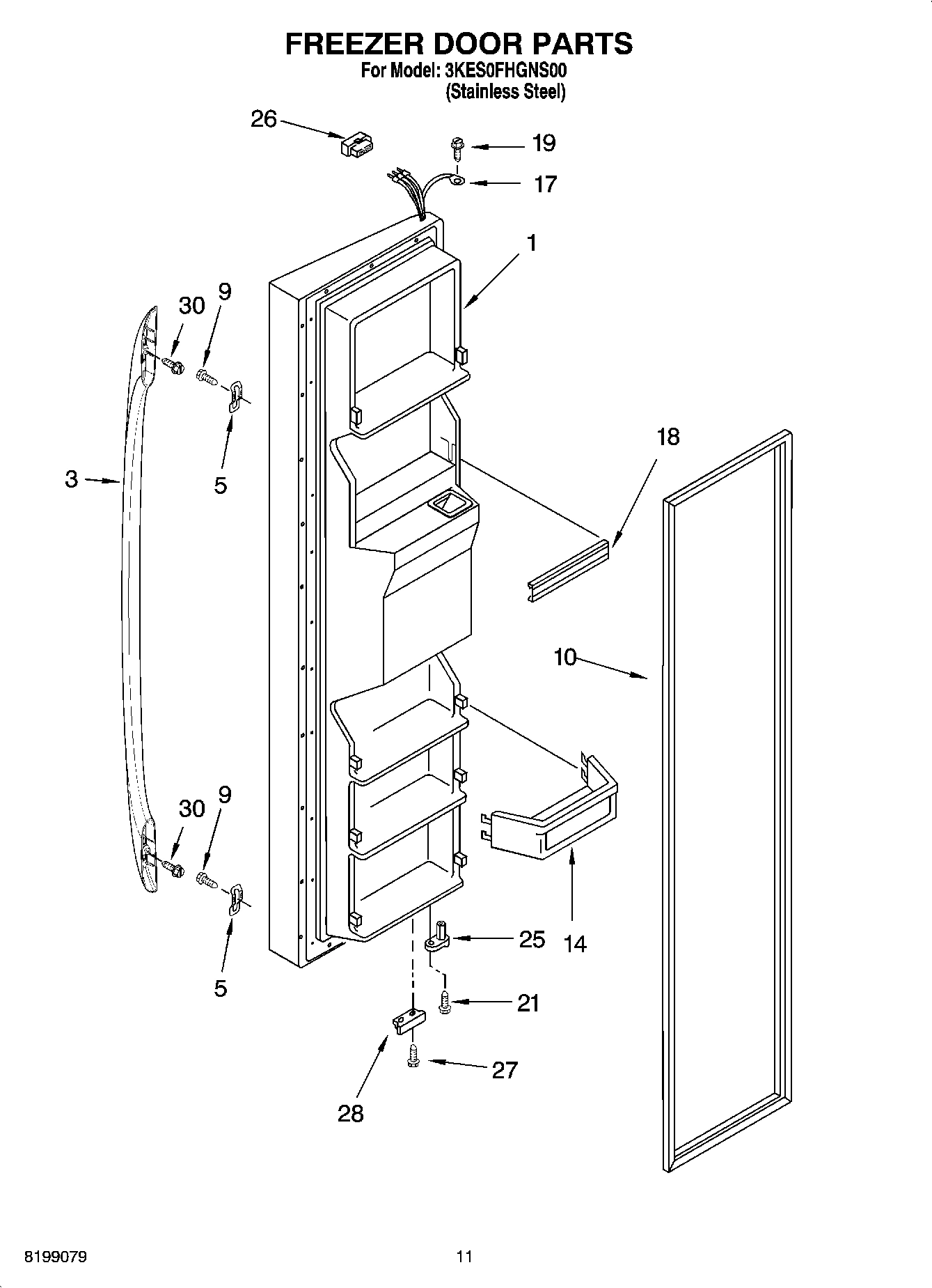 06 - FREEZER DOOR PARTS