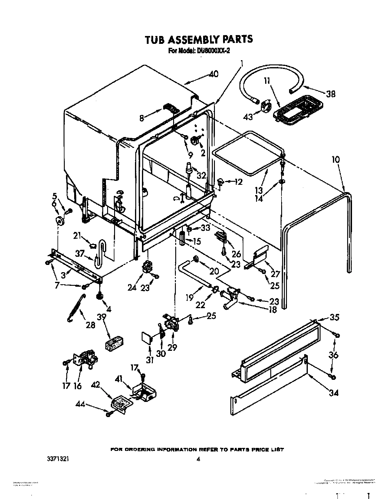 04 - TUB ASSEMBLY, LIT/OPTIONAL
