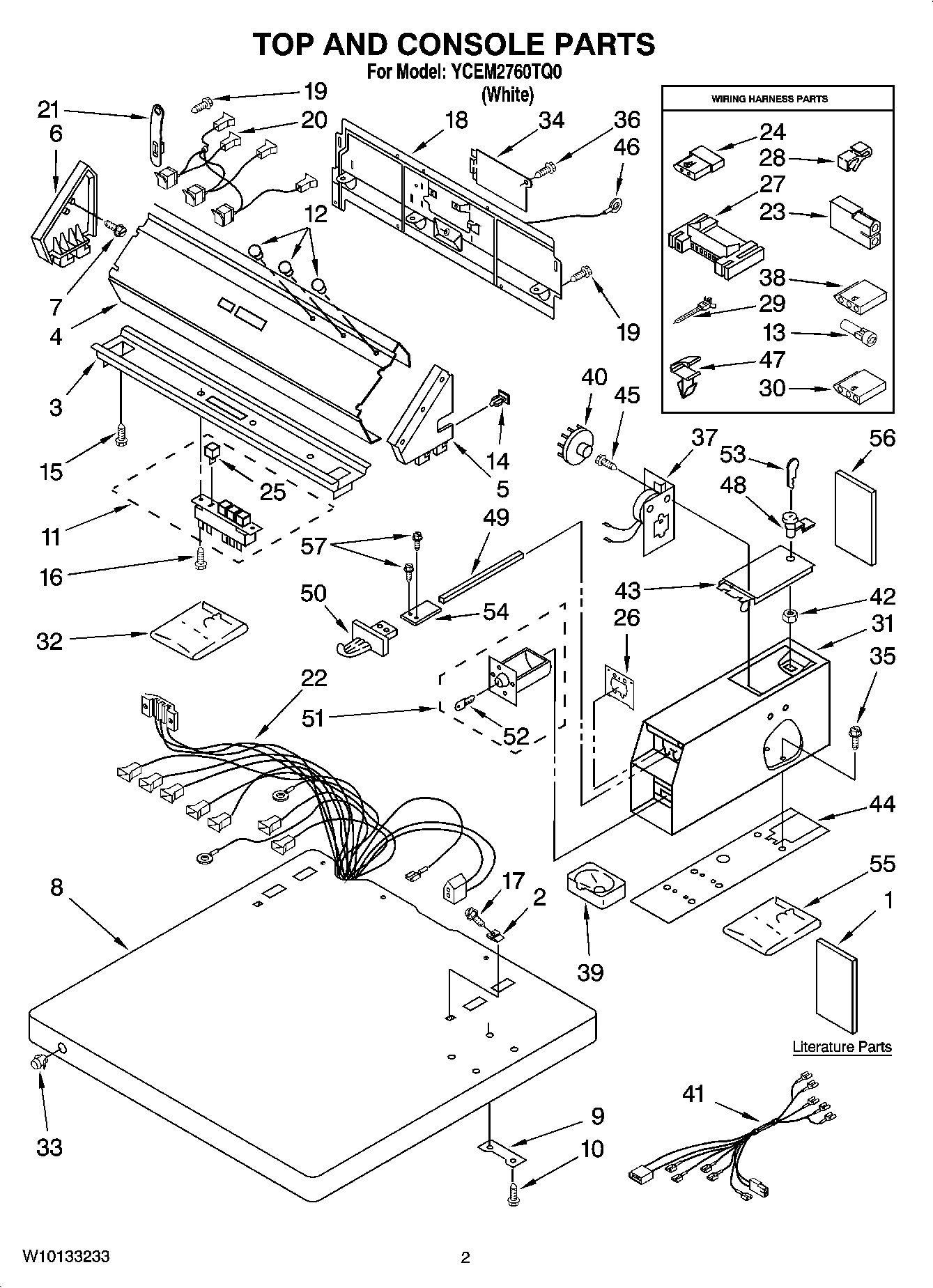 01 - TOP AND CONSOLE PARTS