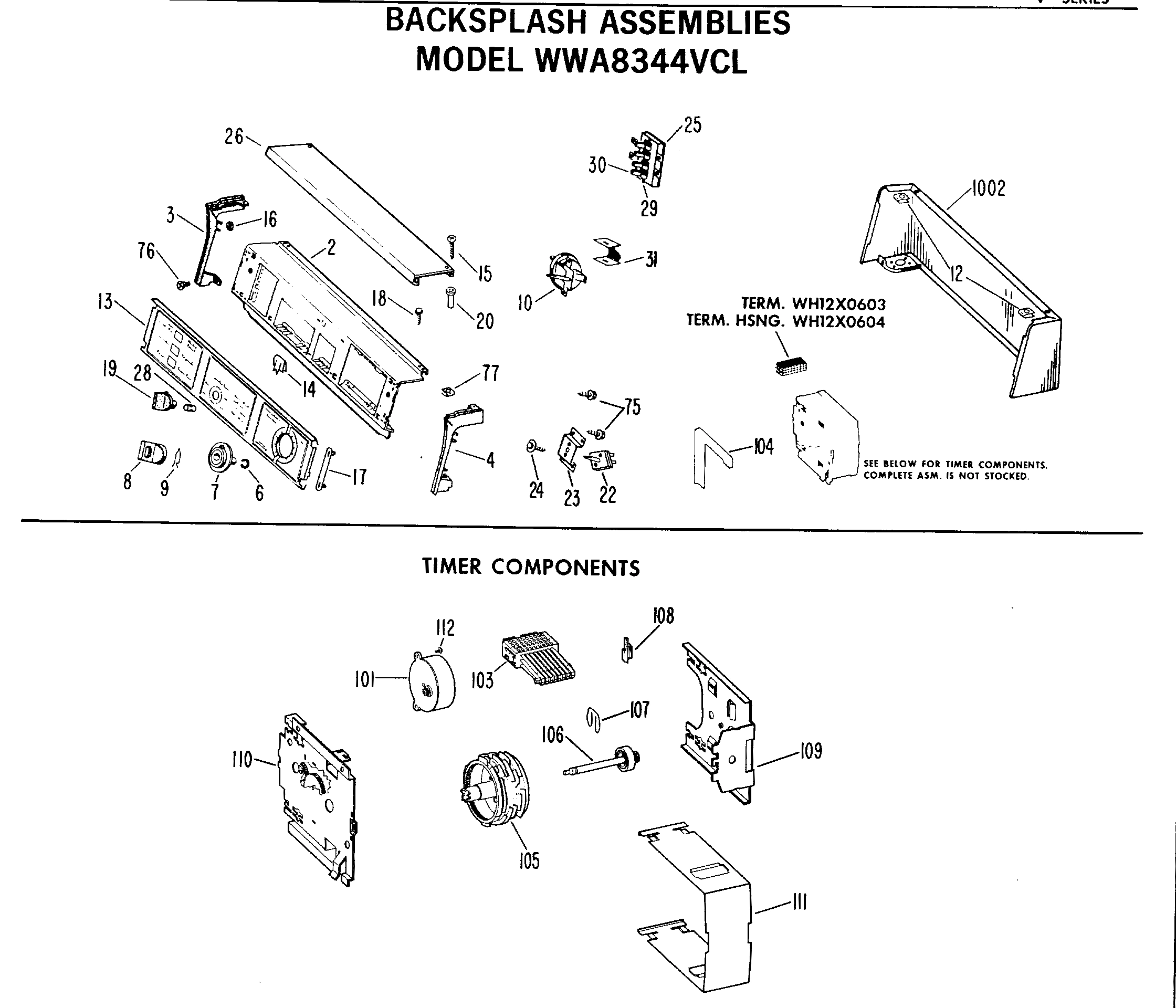 BACKSPLASH ASSEMBLIES