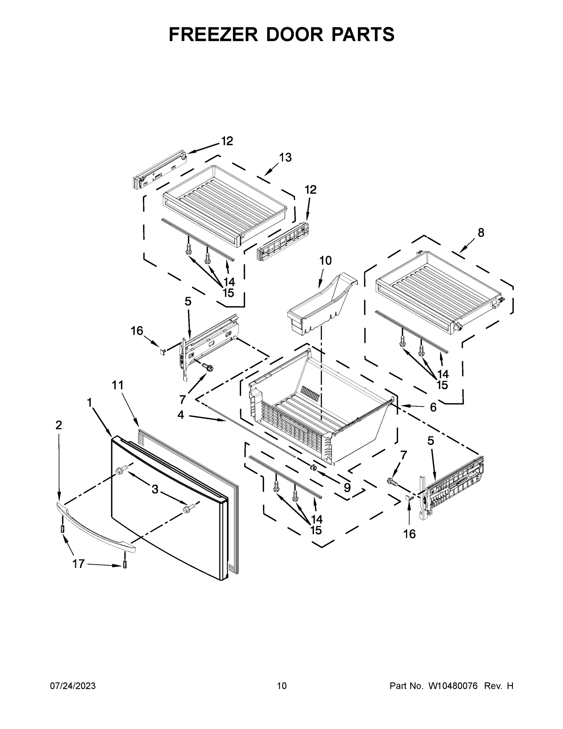 06 - FREEZER DOOR PARTS