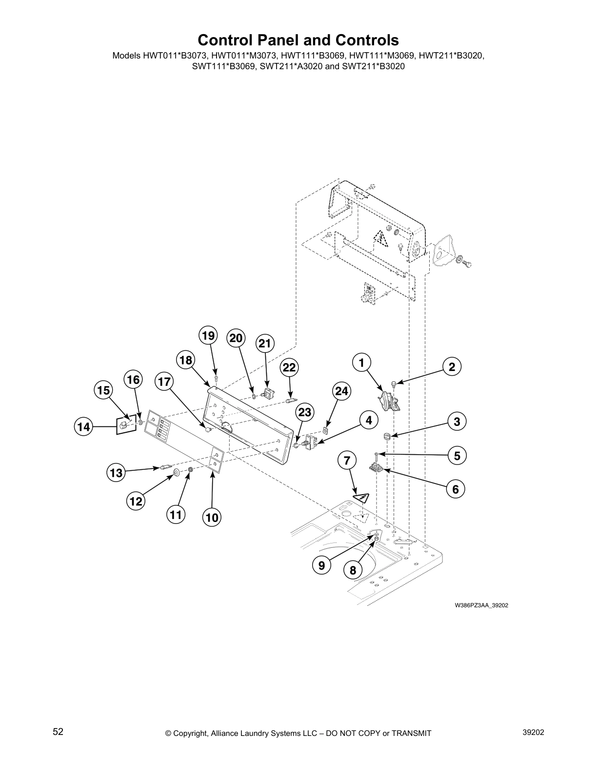 Control Panel and Controls