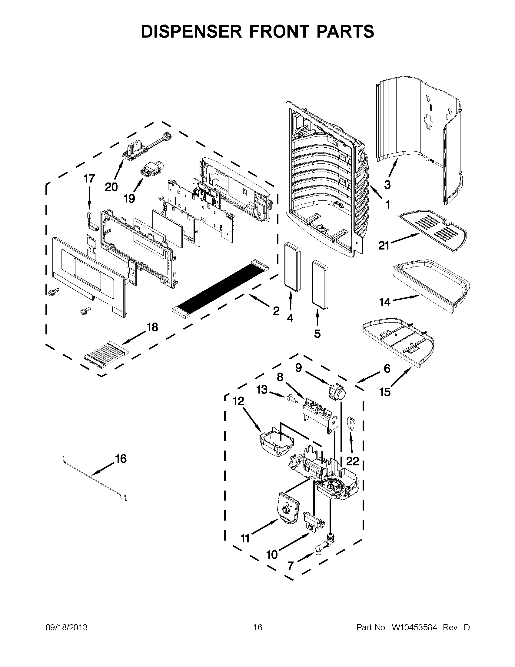09 - DISPENSER FRONT PARTS