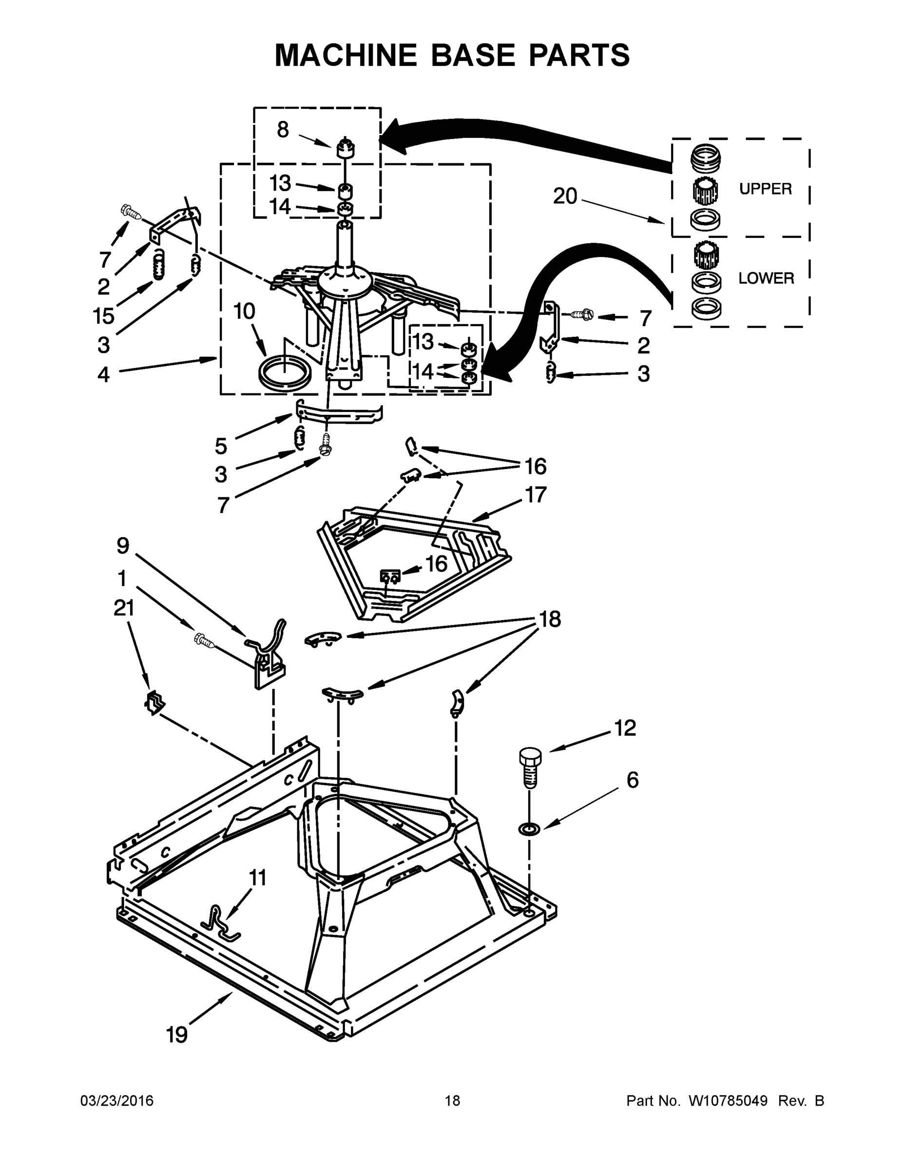 10 - MACHINE BASE PARTS