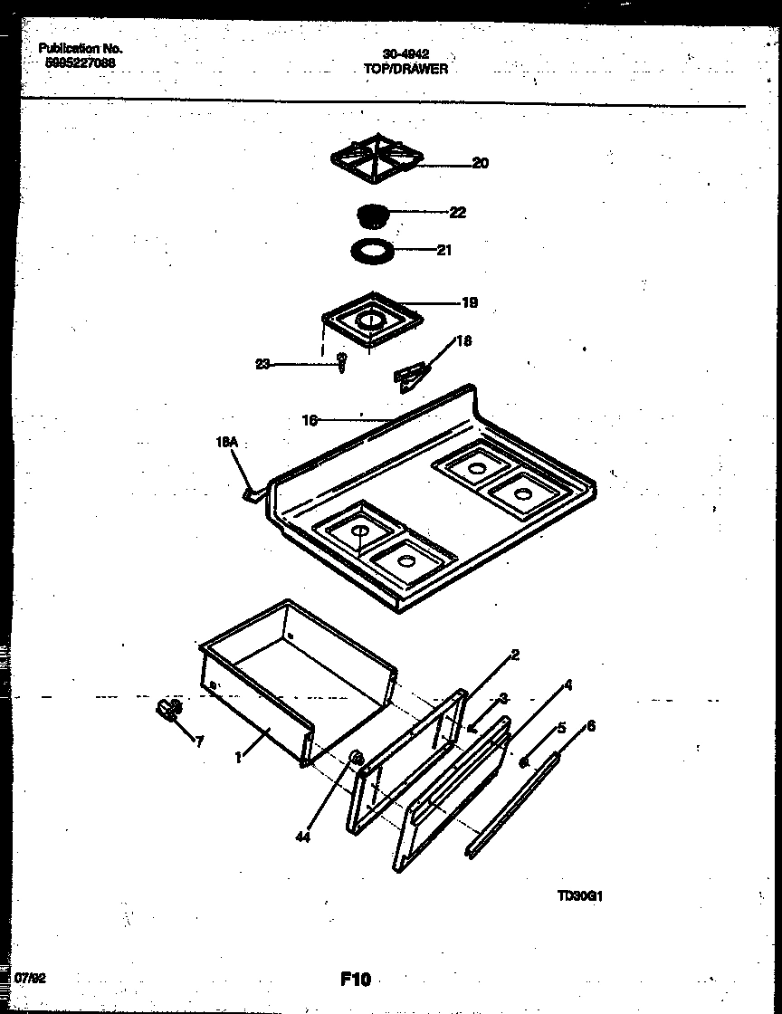 06 - COOKTOP AND DRAWER PARTS