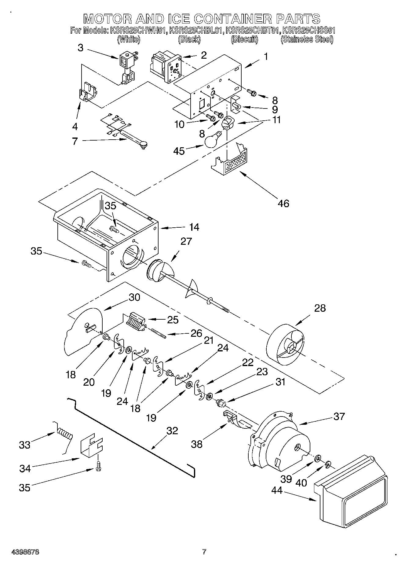 05 - MOTOR AND ICE CONTAINER
