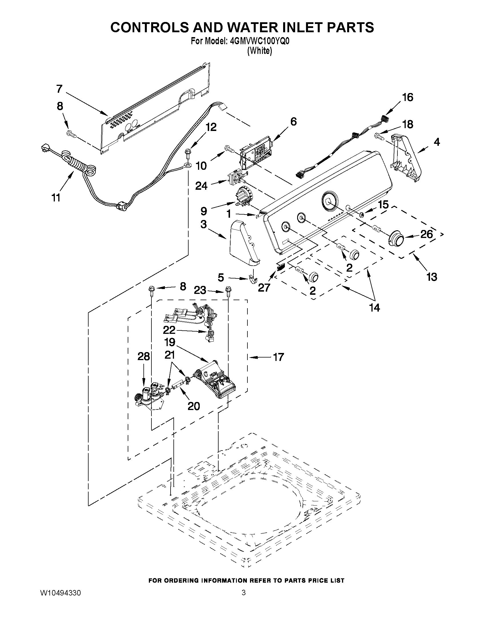 02 - CONTROLS AND WATER INLET PARTS