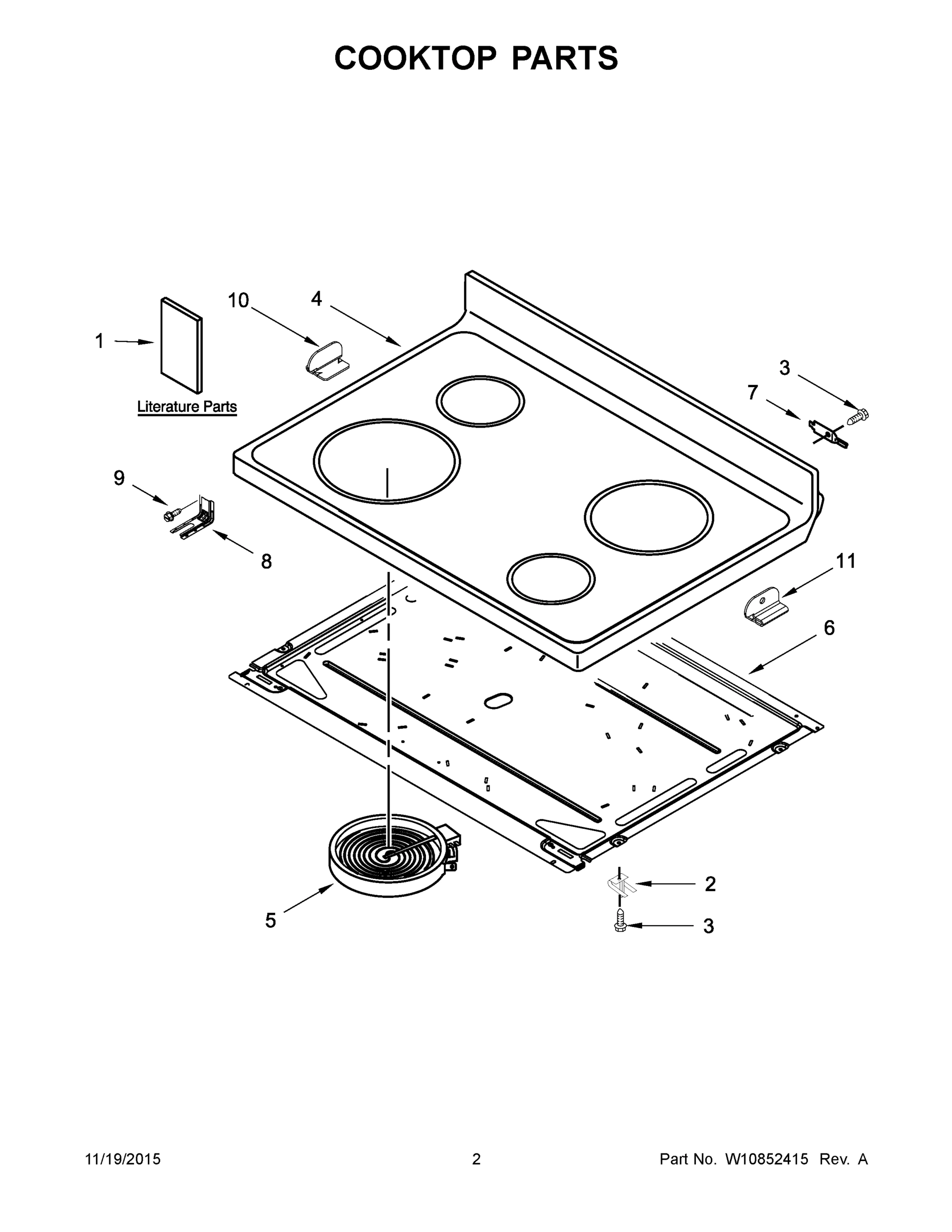 02 - COOKTOP PARTS