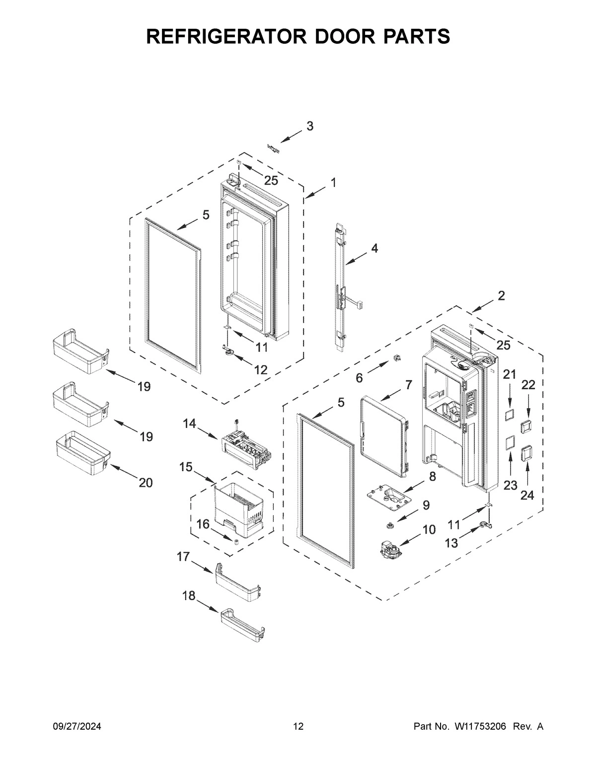 07 - REFRIGERATOR DOOR PARTS