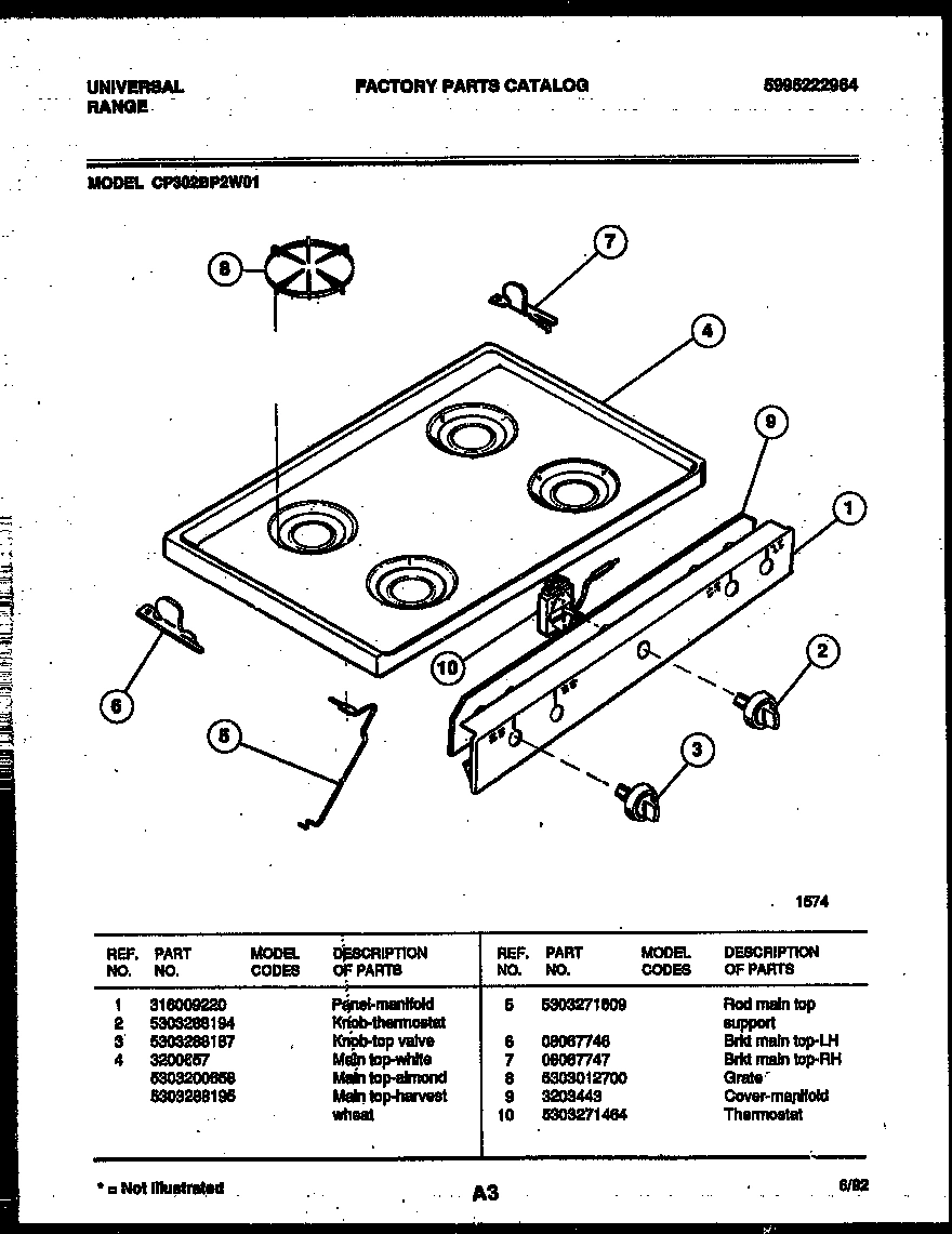 03 - COOKTOP PARTS