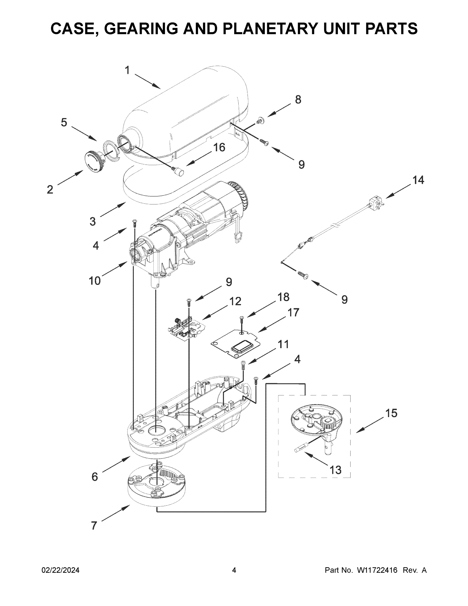 03 - CASE, GEARING AND PLANETARY UNIT PARTS