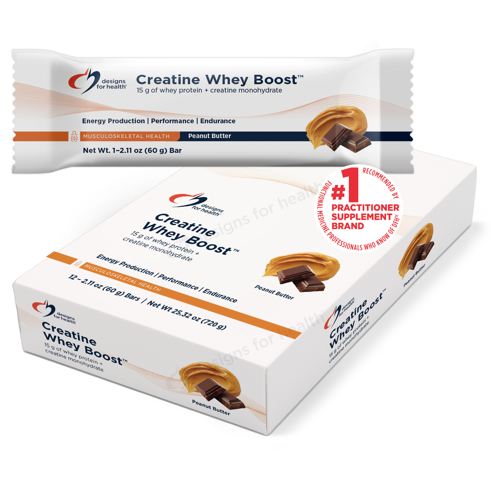 Creatine Whey Boost Peanut Butter Designs for Health supplement