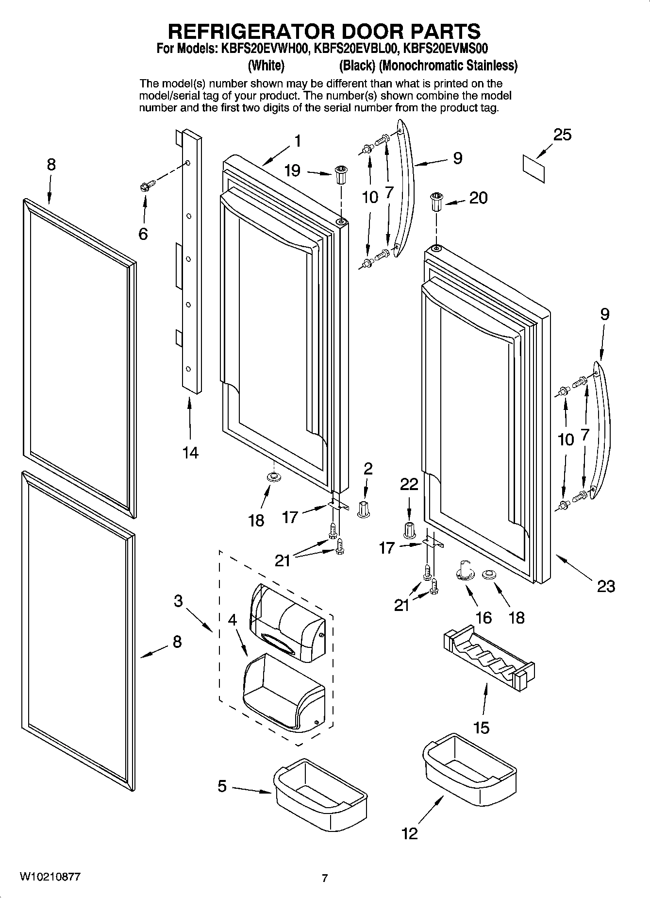 04 - REFRIGERATOR DOOR PARTS
