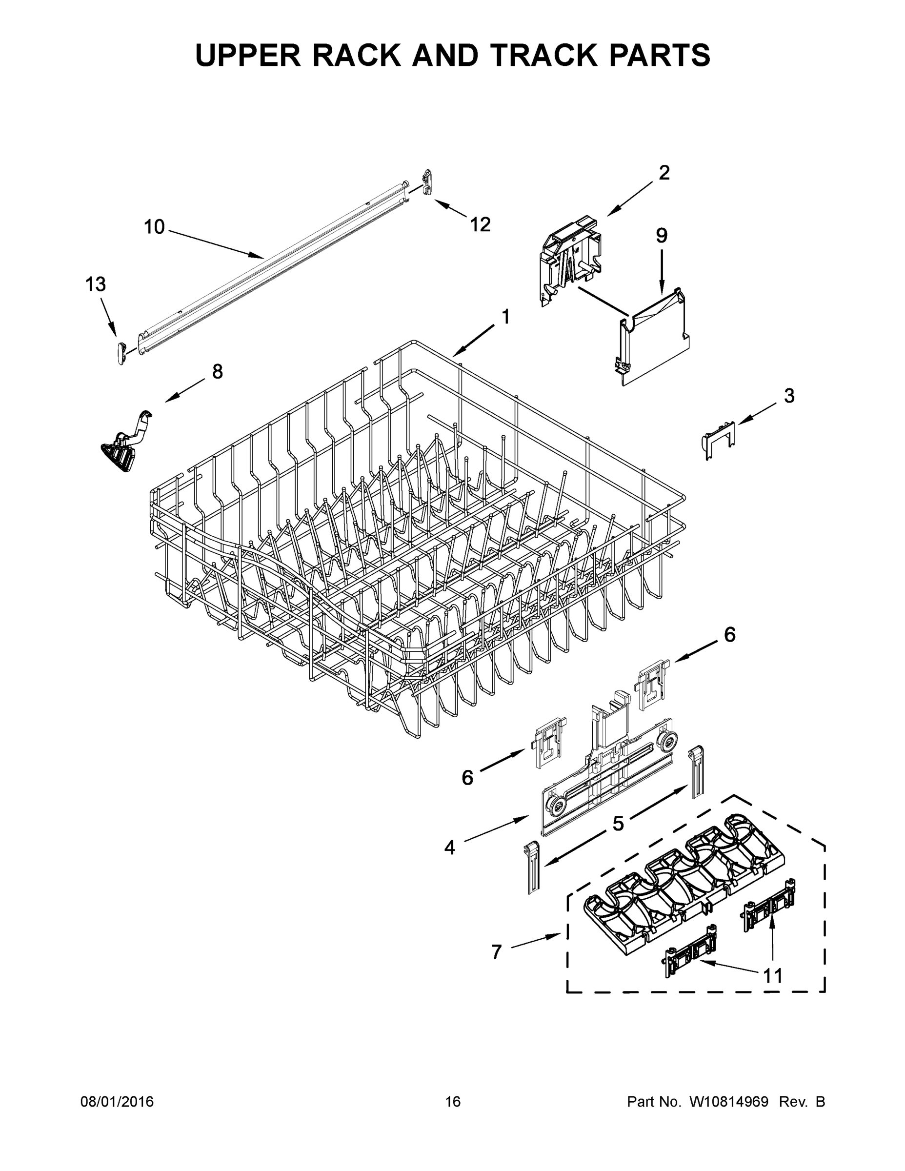 09 - UPPER RACK AND TRACK PARTS