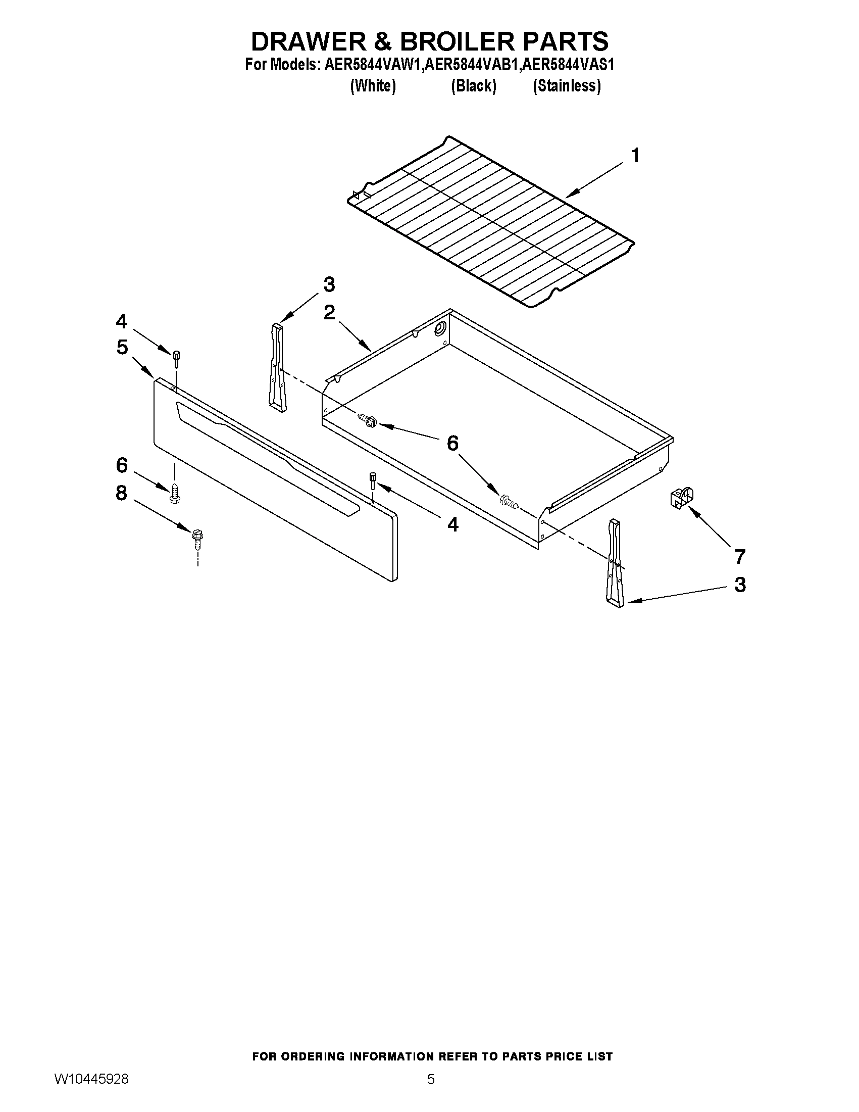 04 - DRAWER & BROILER PARTS