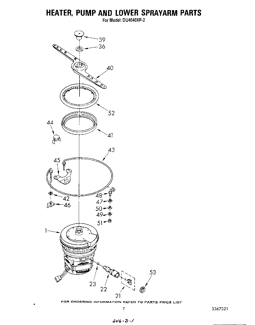 05 - HEATER, PUMP AND LOWER SPRAYARM