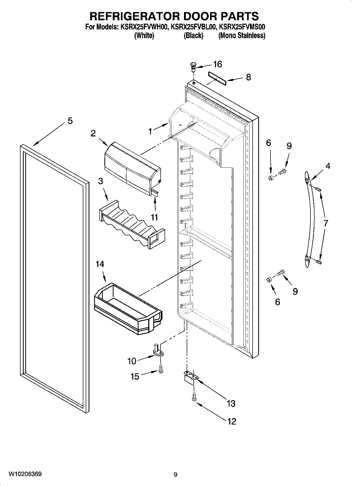 06 - REFRIGERATOR DOOR PARTS