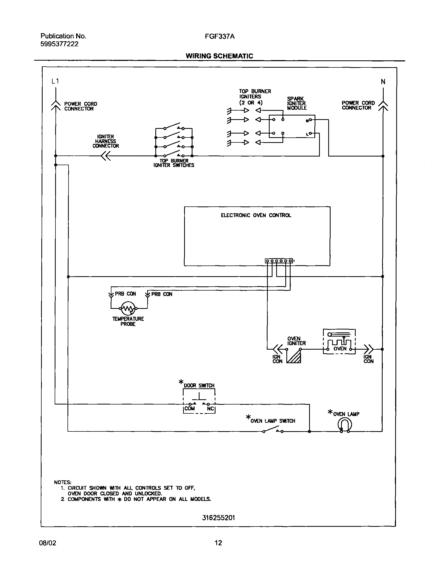 12 - WIRING SCHEMATIC