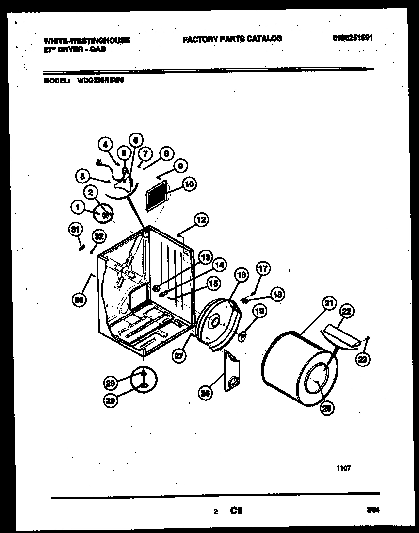 02 - CABINET AND COMPONENT PARTS