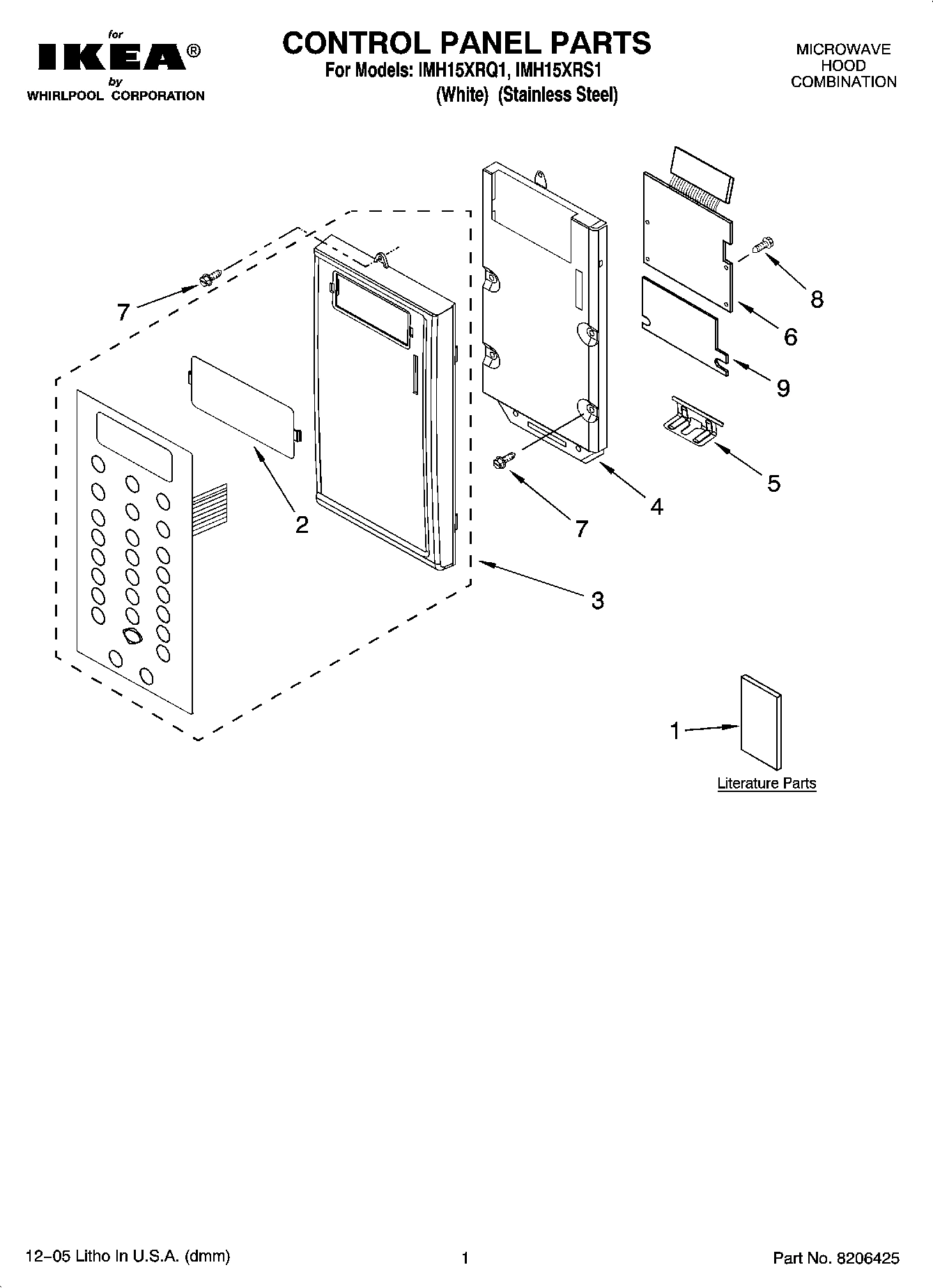 01 - CONTROL PANEL PARTS